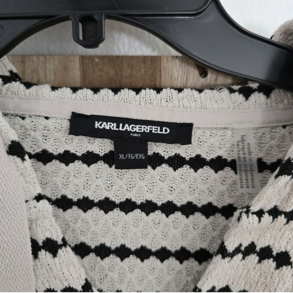 Karl Lagerfeld Jaquard Stripe Long Sleeve - Picture 5 of 6